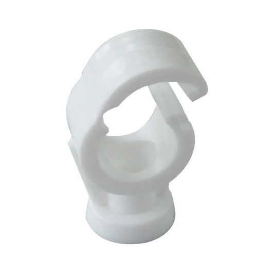 FM SINGLE CLIP LOCK PIPE CLIP 22mm WHITE P101