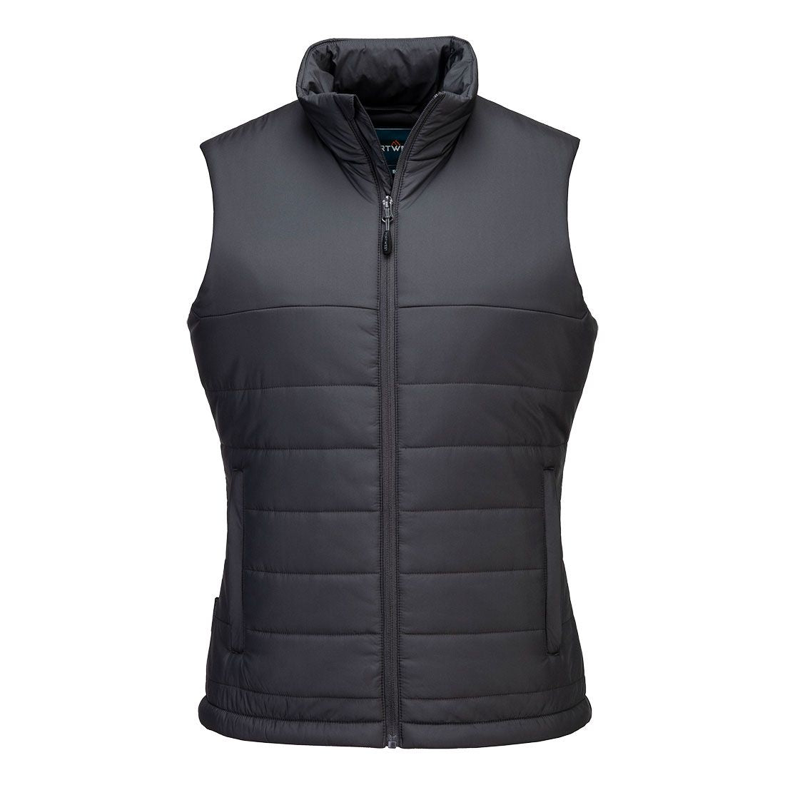Professional Women's Insulated Baffle Gilet, L, R, Metal Grey