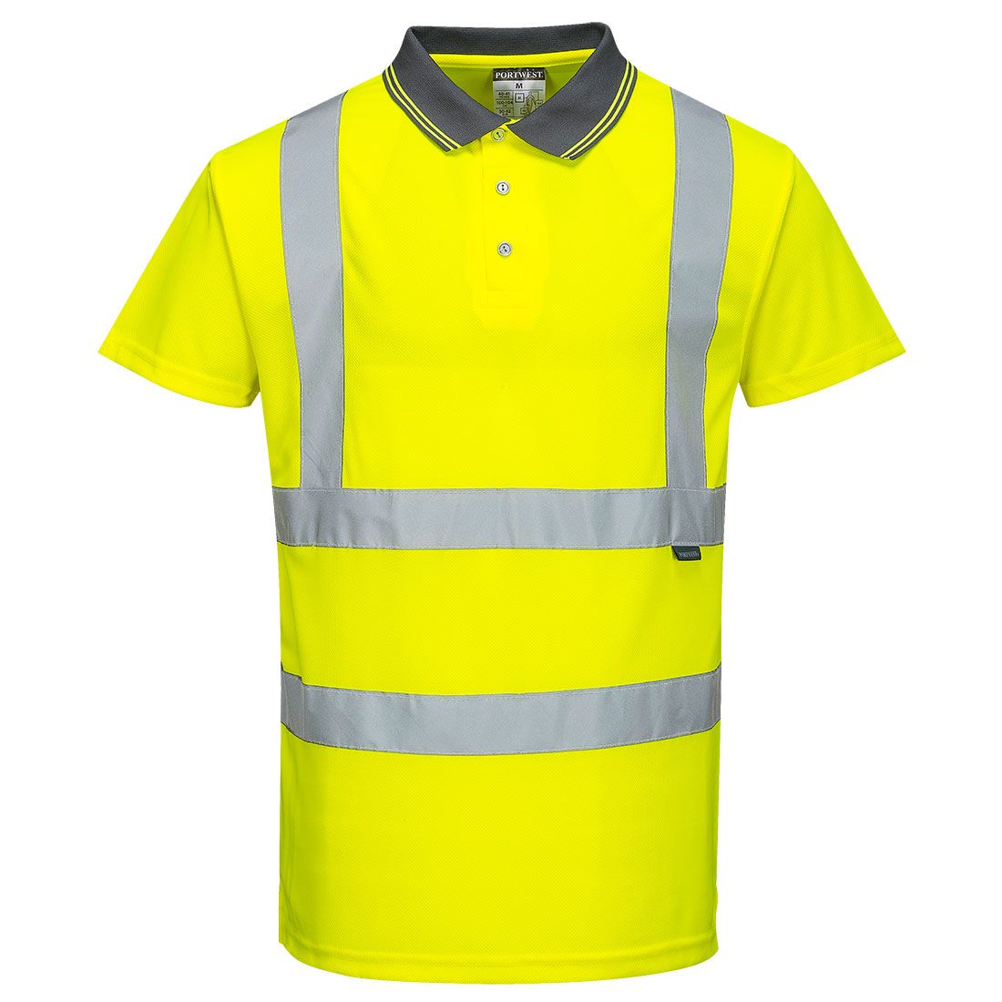 Hi-Vis Polo Shirt S/S , 4XL, R, Yellow