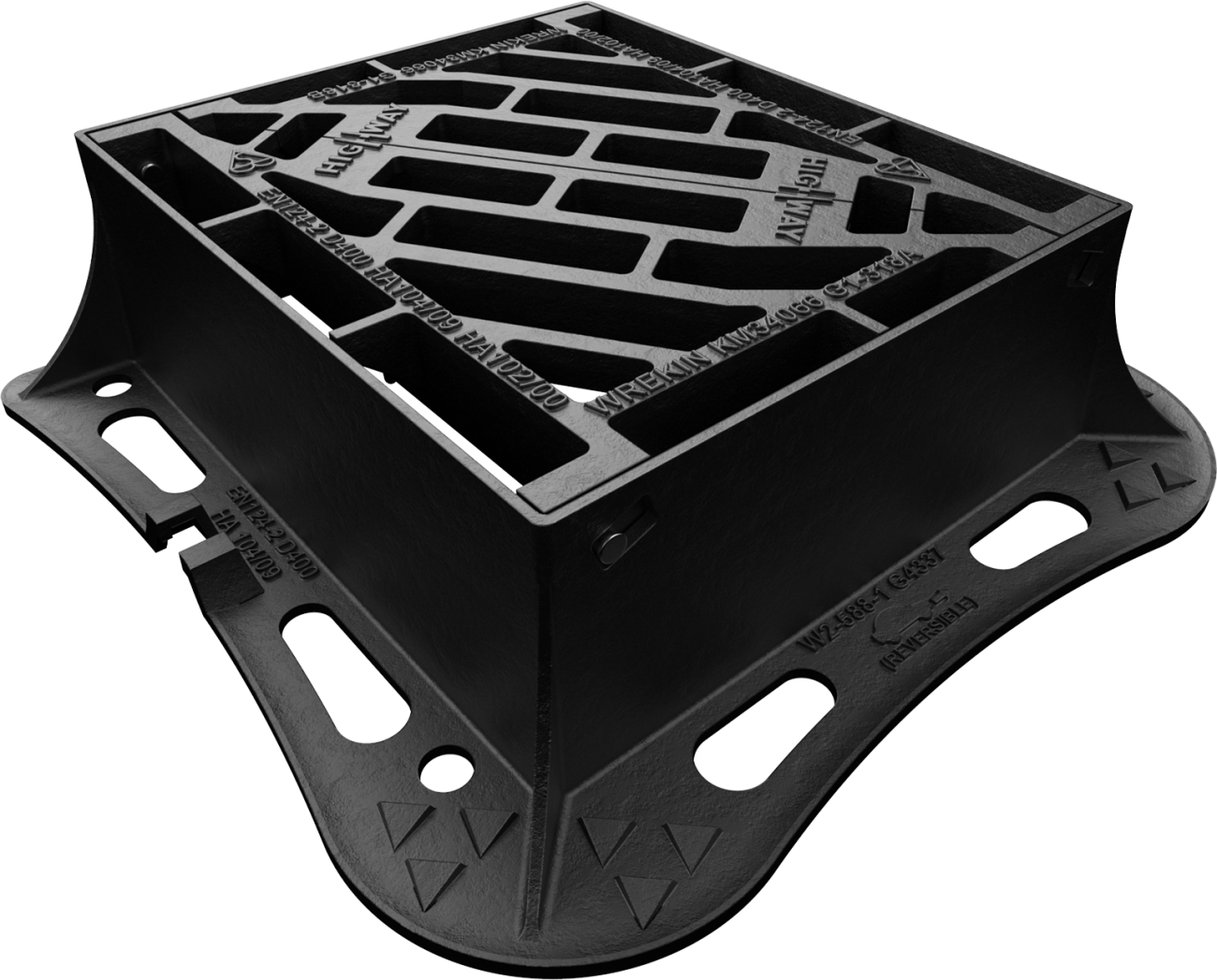 WREKIN (A588) HGG 430 x 370 x 150mm D400 D/I KM HINGED D/TRI DGHT0D6/4337/KH