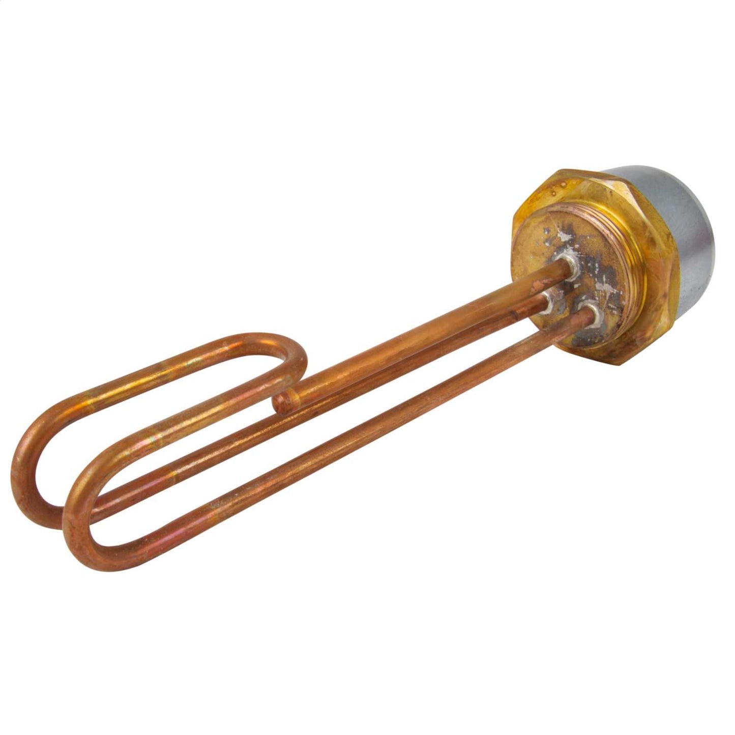 Backer 11" Copper Sheath Immersion Heater with Thermostat