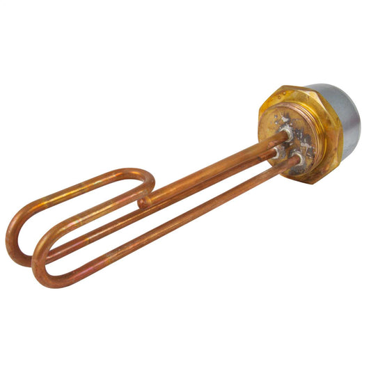Backer 11" Copper Sheath Immersion Heater with Thermostat
