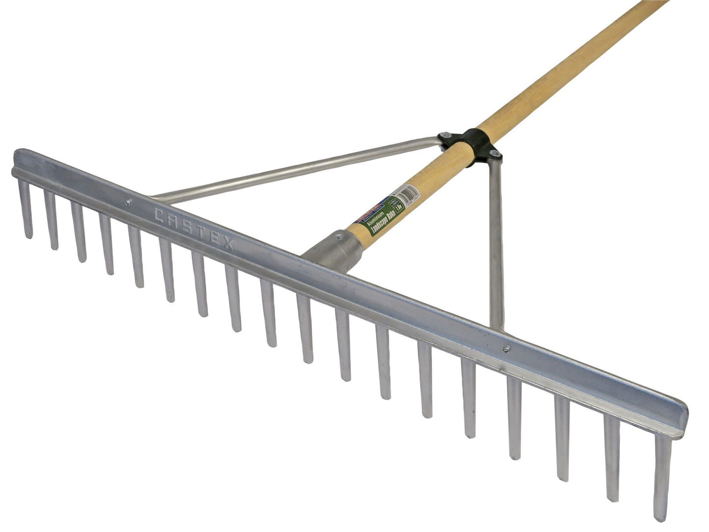 FAITHFULL FAIALRFSC ALUMINIUM LANDSCAPE RAKE WOODEN HANDLE FSC