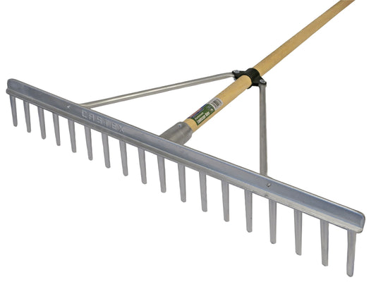 FAITHFULL FAIALRFSC ALUMINIUM LANDSCAPE RAKE WOODEN HANDLE FSC