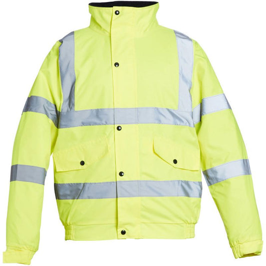 BLACKROCK HI-VIZ BOMBER JACKET SATURN YELLOW 8001408 EXTRA EXTRA EXTRA LARGE