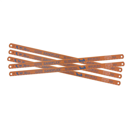 Bahco 12" x 24tpi Bi-Metal Hacksaw Blade (Pack of 5)
