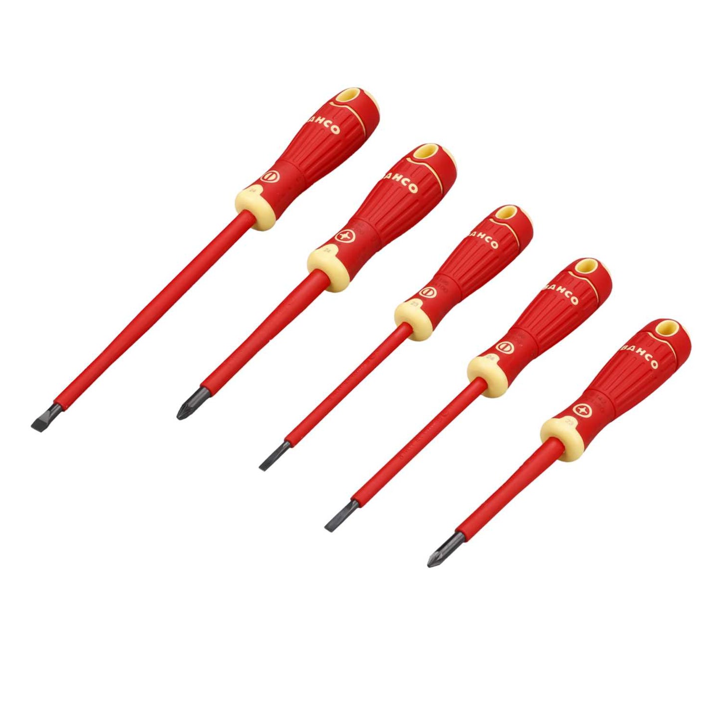 Bahco 5 Piece 1000V VDE Insulated Screwdriver Set