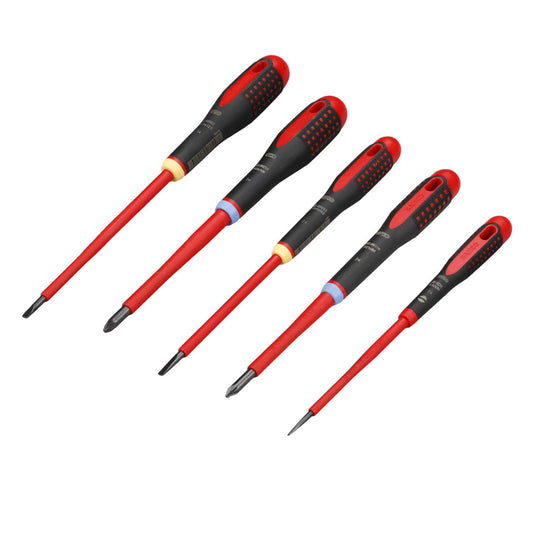 Bahco Ergo 5 Piece 1000V VDE Insulated Screwdriver Set