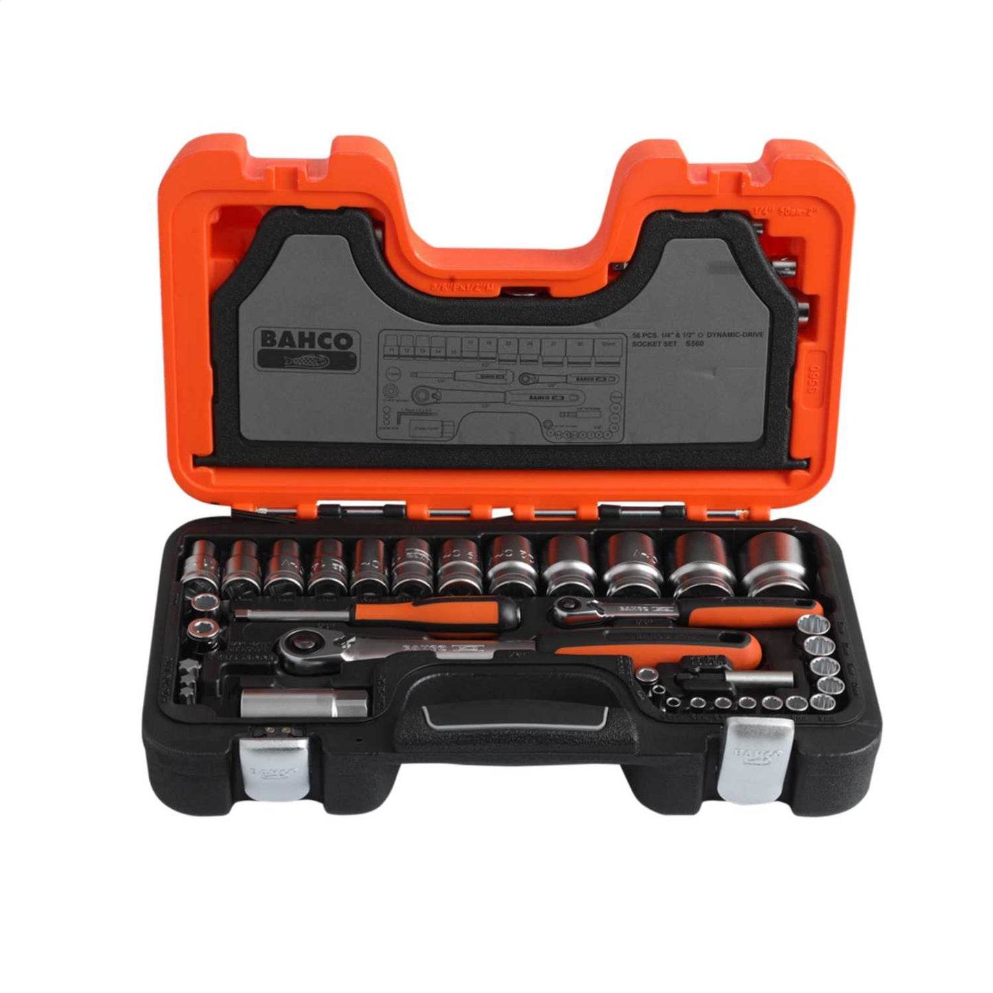 Bahco ½" and ¼" Socket and Bit Set (56 Piece)