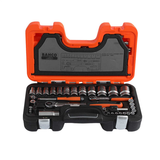 Bahco ½" and ¼" Socket and Bit Set (56 Piece)