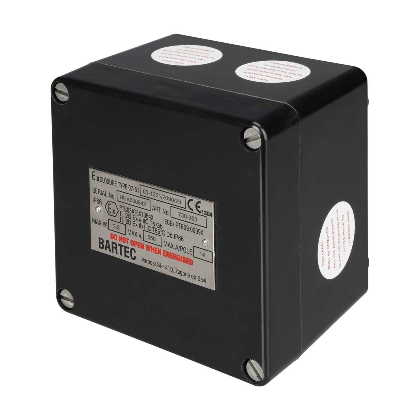 Bartec Zone 1 Ex Junction Box with 10 x SAK2.5 Terminals