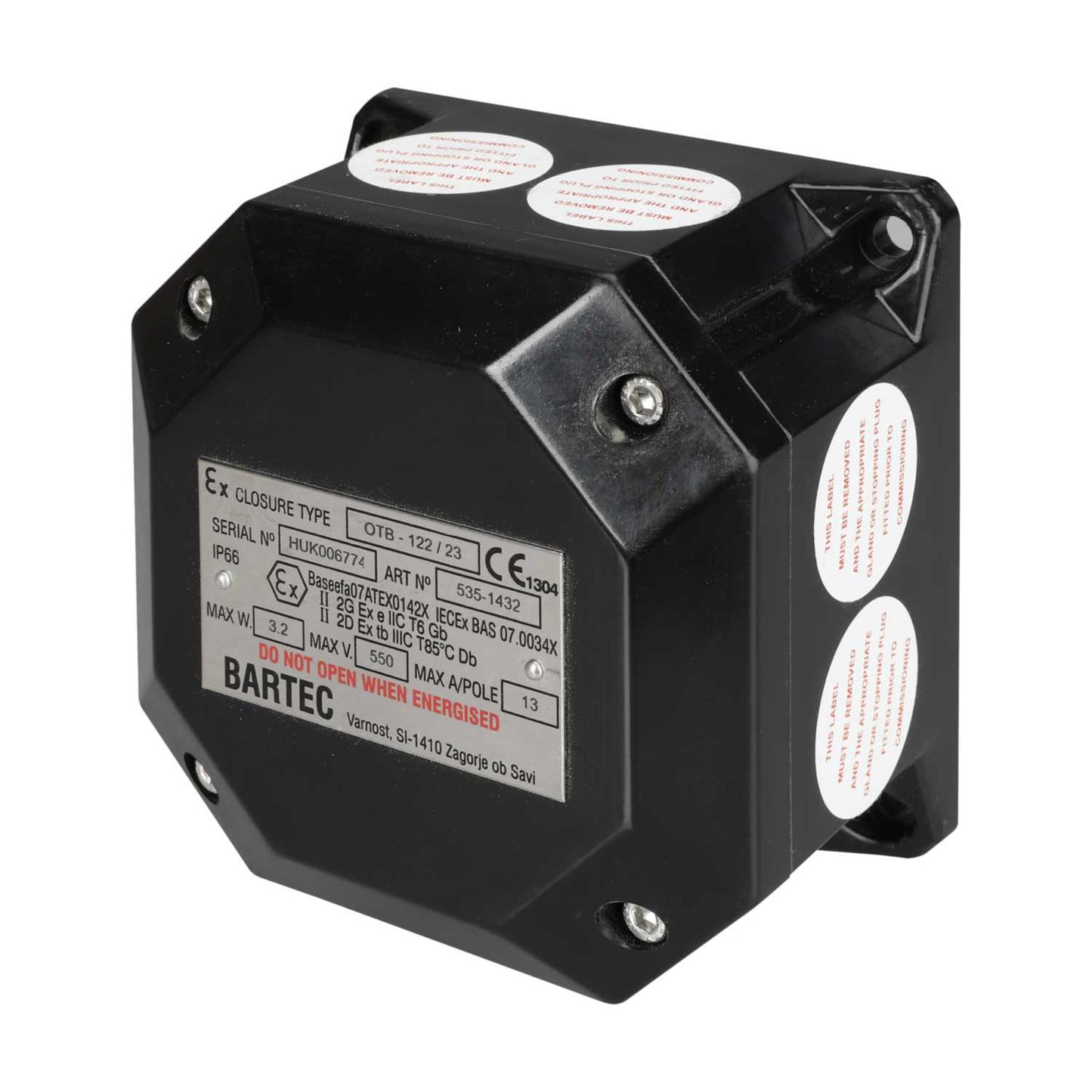 Bartec Zone 1 Ex Junction Box with 12 x SAK2.5 Terminals