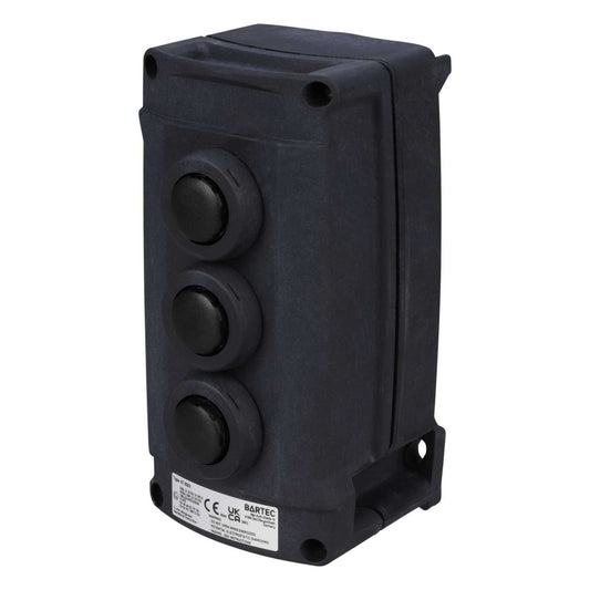 Bartec ComEx 3 Way Black Ex GRP Pushbutton Station