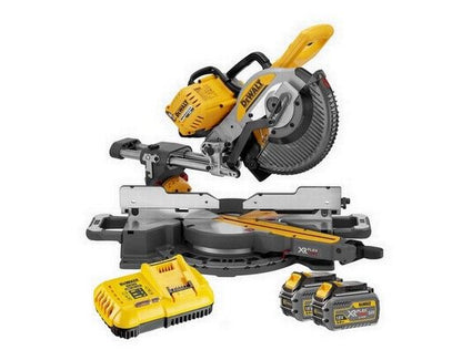 DeWalt 54V FlexVolt Mitre Saw 250mm With 2 x 6.0ah Li-ion Batteries | DCS727T2-GB