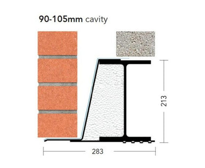KEYSTONE C/W EXTREME LINTEL X/K-90 2850mm KX9285 KX9285