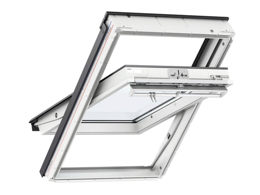 Velux GGU UK04 0070Q Security Centre Pivot Roof Window M-Free 70-Pane 134 x 98cm White
