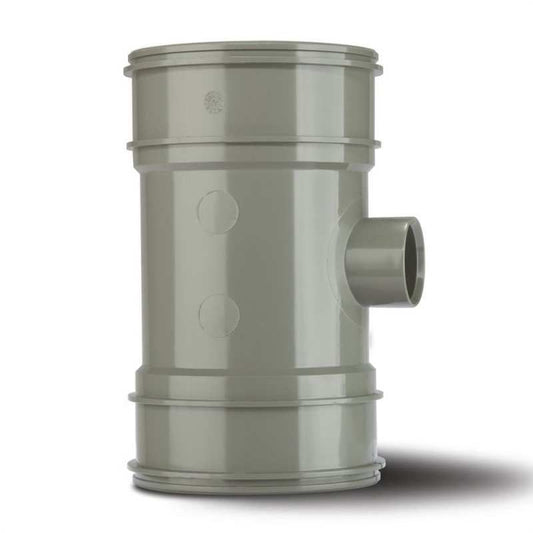 POLYPIPE SOLVENT BOSSPIPE D/S 110 x 32mm BP420 SOLVENT GREY BP420SG