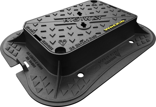 WREKIN D400 HIGHWAY DUCTILE IRON SURFACE BOX 445 x 280 x 100 DBT0D4/4428/KH