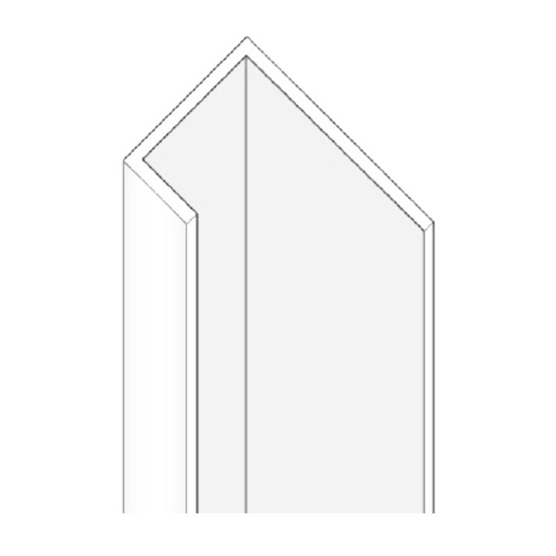 SHOWERWALL MSSWAEENDWHI02500 ALUMINIUM END TRIM 11 x 2450mm WHITE