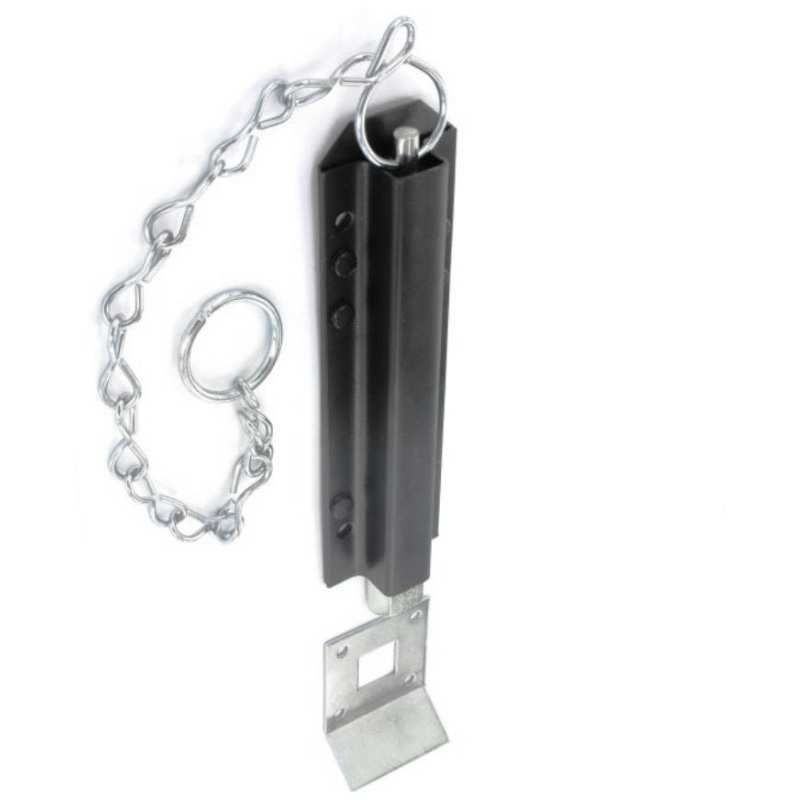 200mm 8" No. 66 BLACK CHAIN BOLT PREPACKED 66--0000BK
