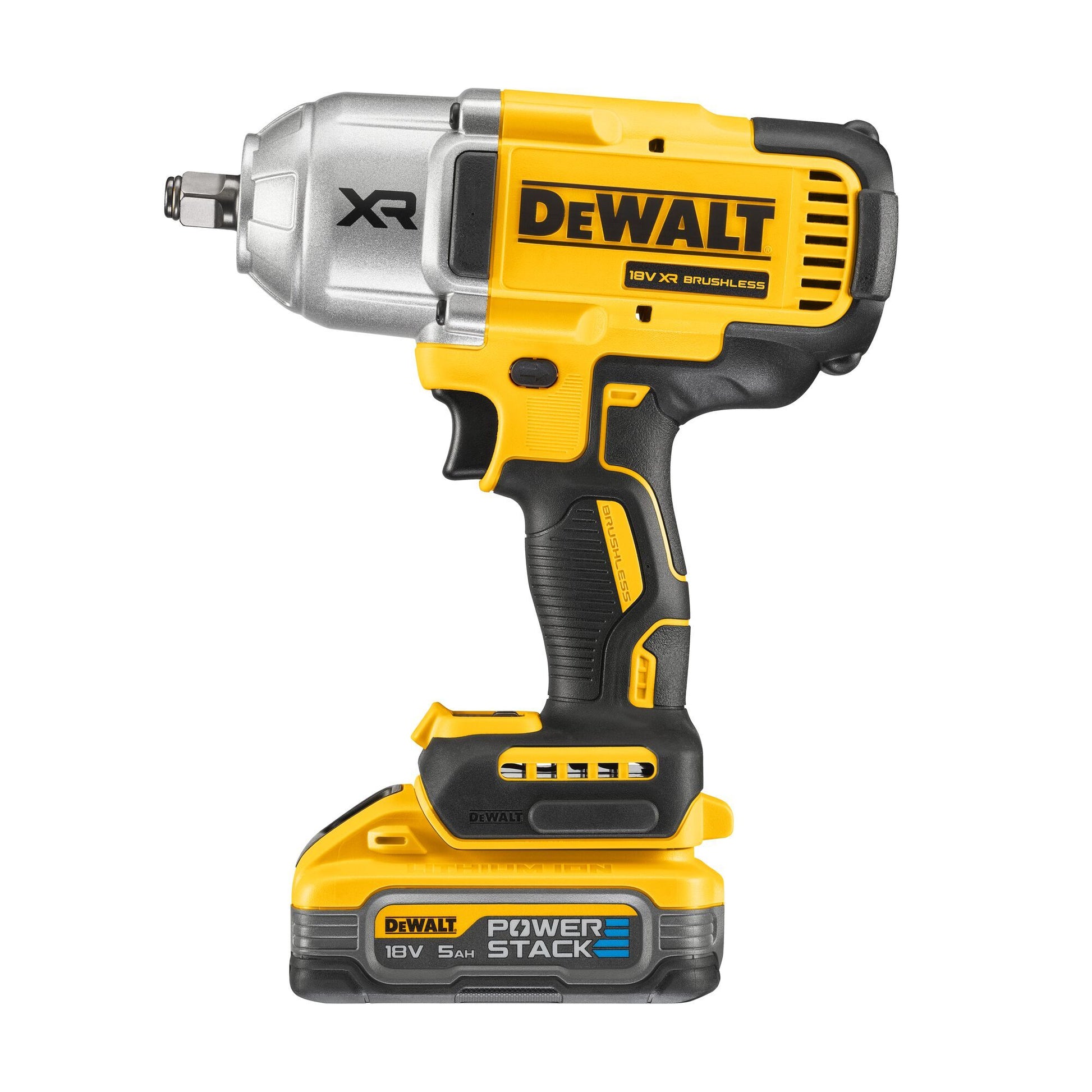 DeWalt 18V Power Stack Brushless 1/2 High Torque Impact Wrench Hog Ring 2" | DCF900H2T-GB