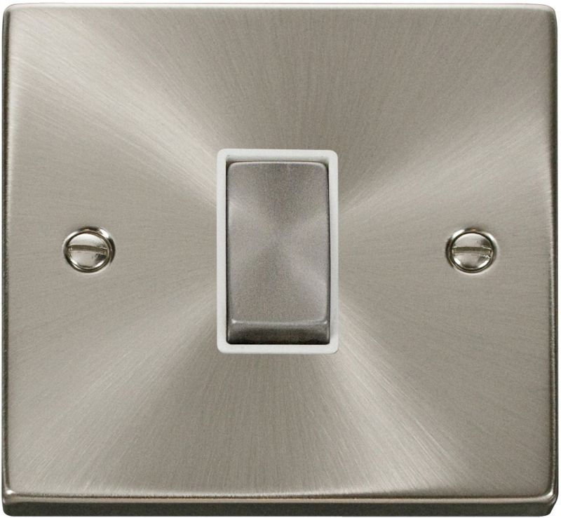 CLICK VPSC425WH 1G 10AX INT SWITCH SATIN CHROME