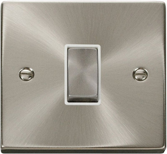 CLICK VPSC425WH 1G 10AX INT SWITCH SATIN CHROME
