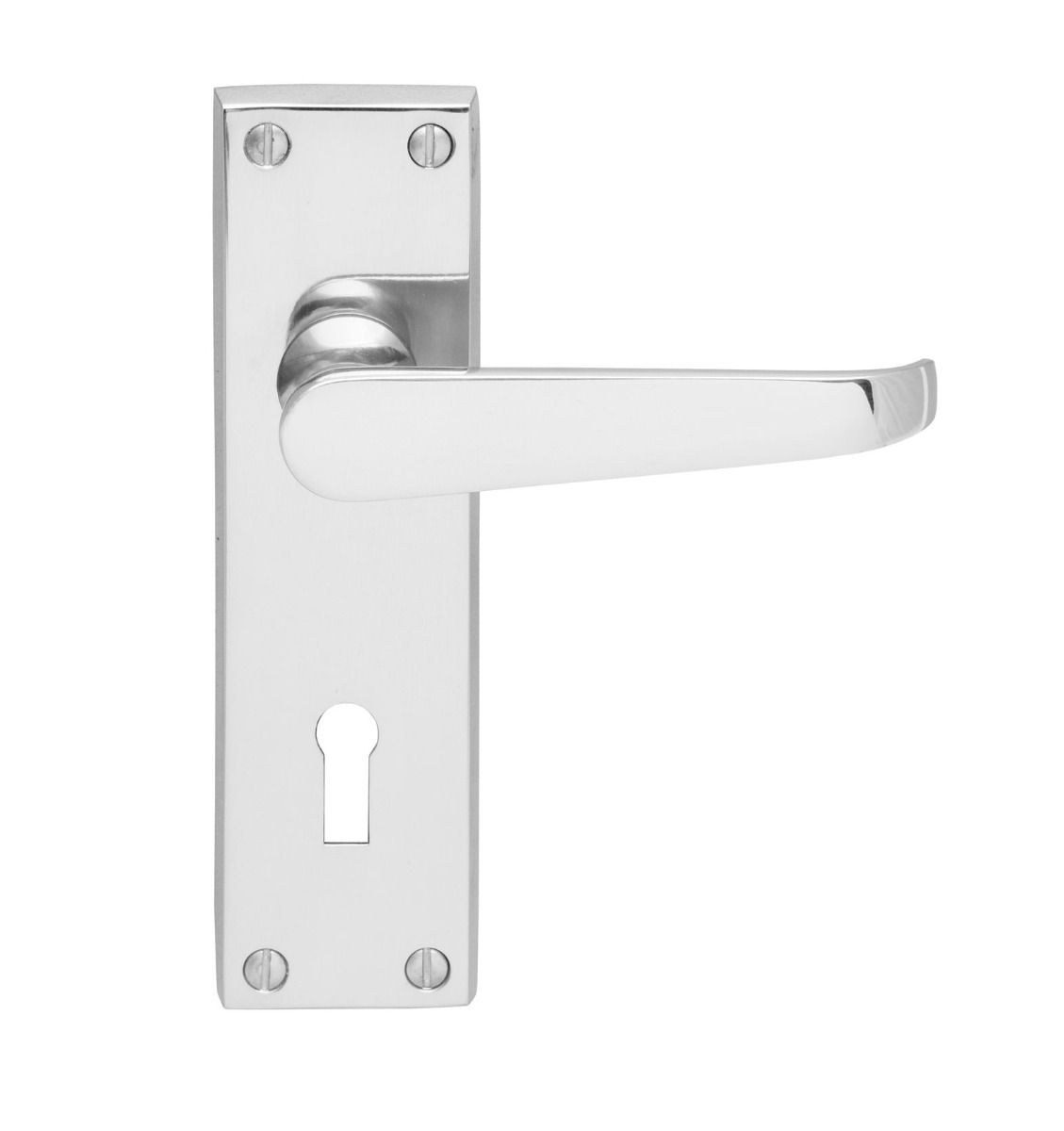 CHROME VICTORIAN LEVER LOCK HANDLES CBV30CP/RP