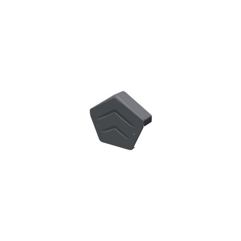 MANTHORPE GREY ANGLE RIDGE END CAP GDV-END-A-GR