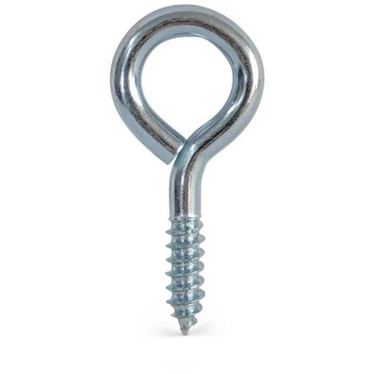 SCREW EYE BRIGHT ZINC PLATED 4G x 25mm (BOX 200) XWEZ025