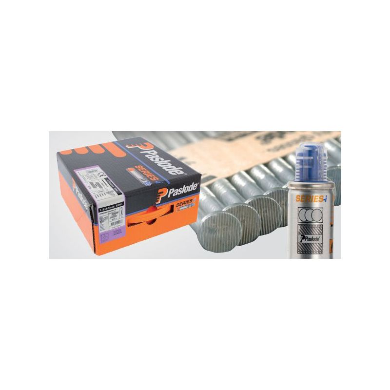 PASLODE GALV PLUS RING NAILS & 1 FUEL CELL FOR IM360 63 x 2.8mm (BOX 1100) 141079