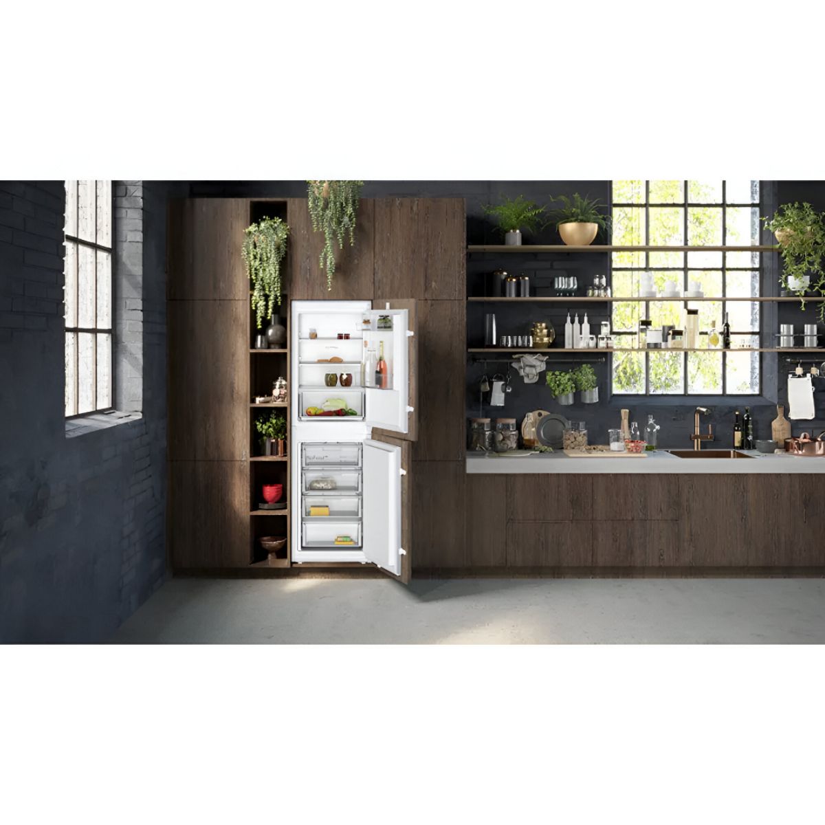 NEFF KI7851SE0G N30 BUILT IN NO FROST BOTTOM FREEZER