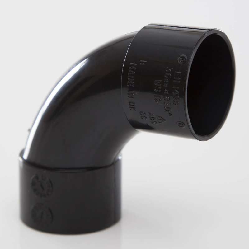 POLYPIPE ABS SWEPT BEND 32mm x 92.5deg WS13 WS13B BLACK