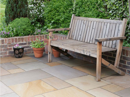 BRADSTONE NATURAL SANDSTONE PAVING 300 x 300 x 22mm AUTUMN GREEN 66514