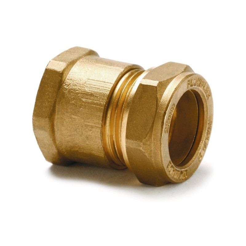 FLOWFLEX COMPRESSION FEMALE IRON COUPLING 15mm x 3/8" P903.11