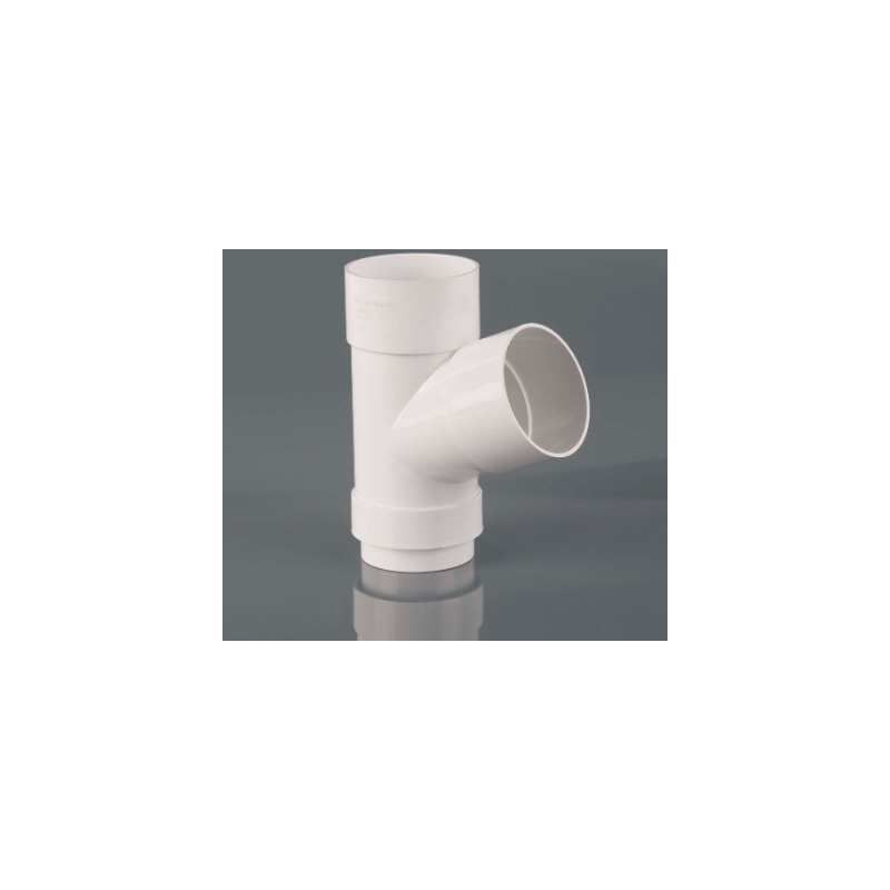 BRETT DOWNPIPE BRANCH 112.5deg ARCTIC WHITE BR218A