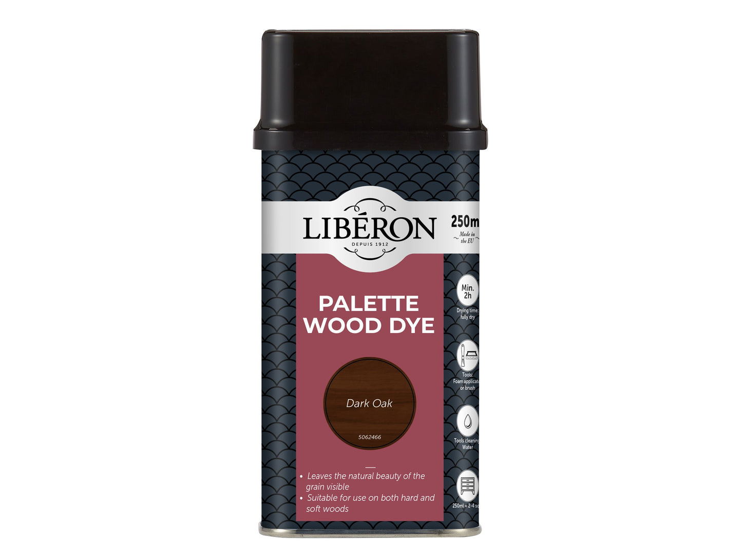 LIBERON WATER BASED PALETTE WOOD DYE 250ml DARK OAK LIBWDPDO250