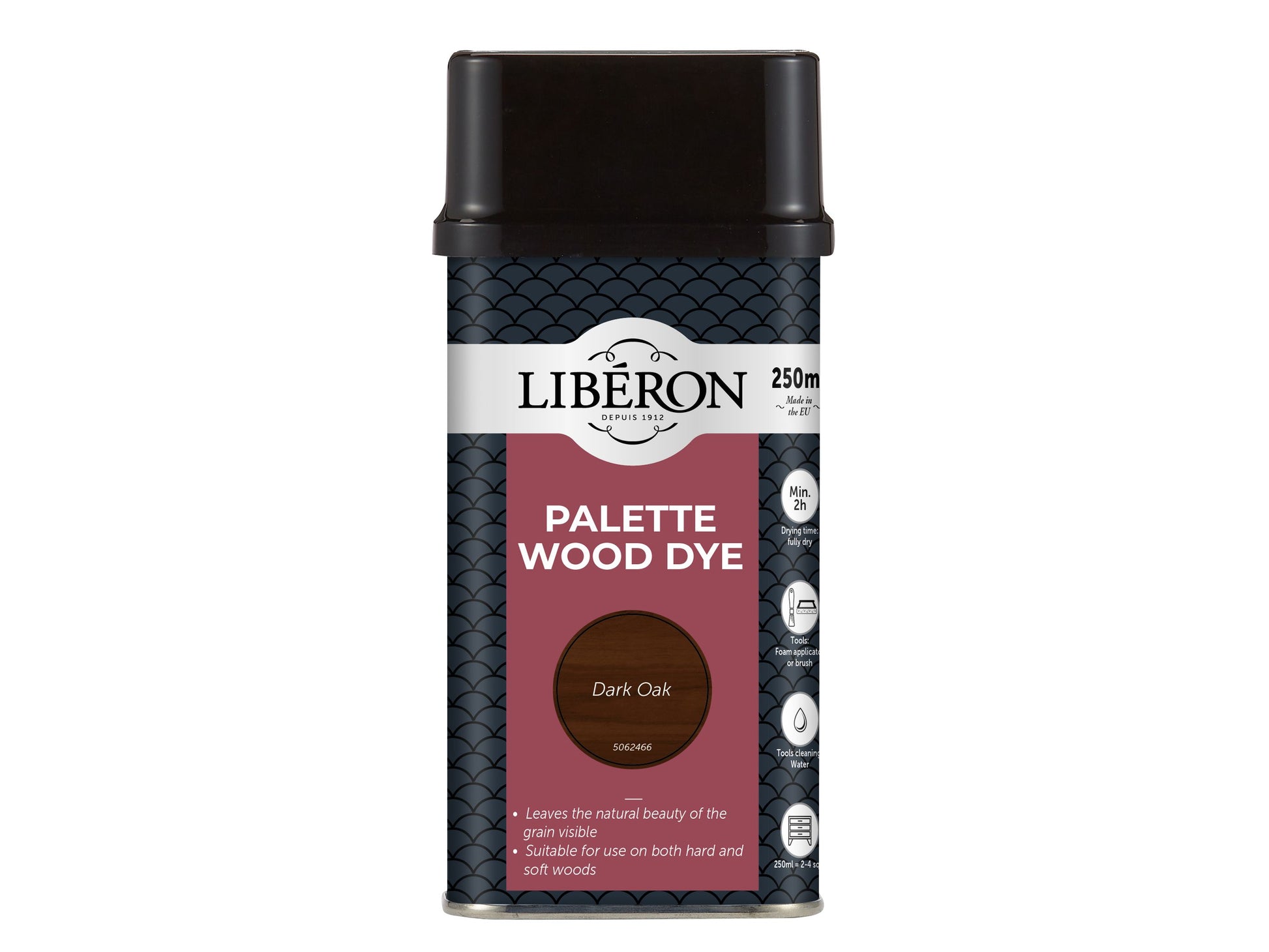 LIBERON WATER BASED PALETTE WOOD DYE 250ml DARK OAK LIBWDPDO250