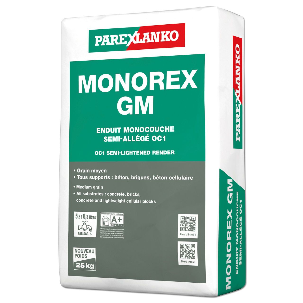 Parex Monorex Gm - 25Kg Bag Ash Grey