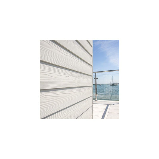 CEDRAL LAP WEATHERBOARD 3.6m x 190mm x 10mm WHITE C01