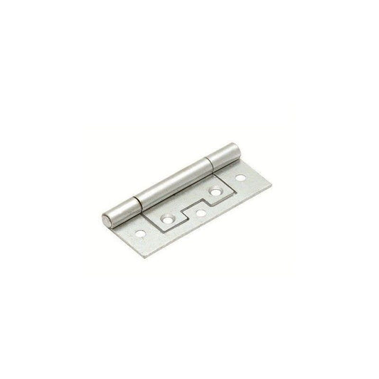 CARLISLE BRASS ZINC PLATED FLUSH HINGE PAIR 75mm IFL75ZP/RP