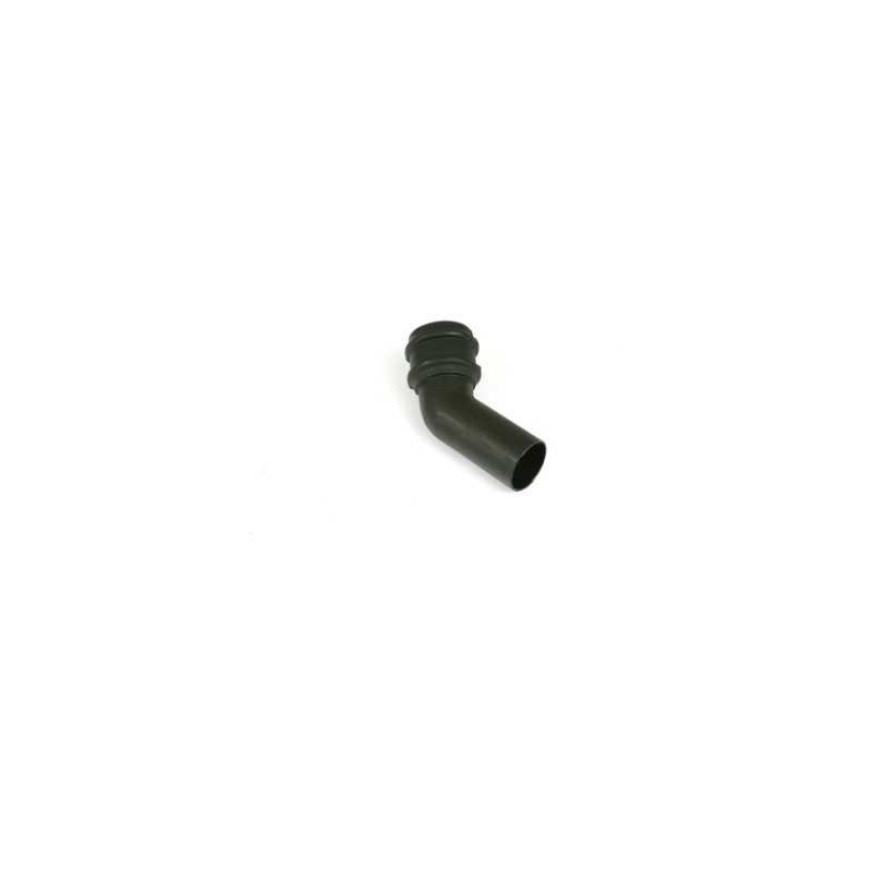 BRETT CAST IRON STYLE ROUND DOWNPIPE BEND 135deg x 68mm BLACK BR219CI