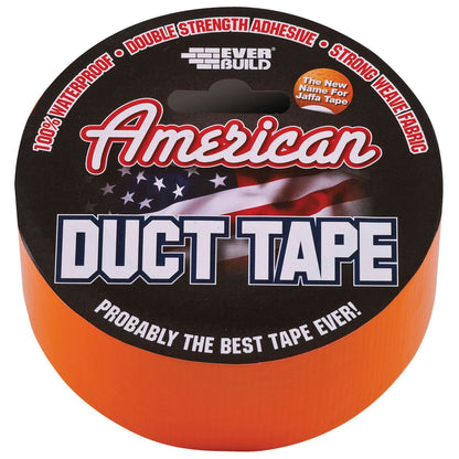 Everbuild Us Duct Tape 25M x 50mm Orange USDUCT0G25