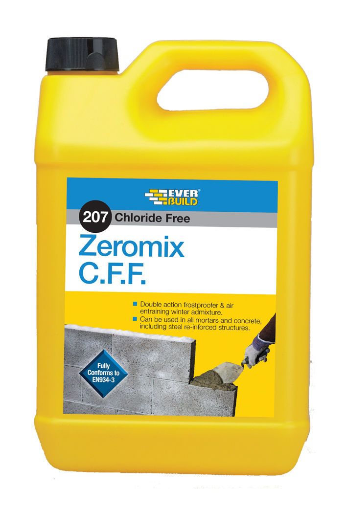 Everbuild 207 Zeromix Chloride Free Frostproofer 25L ZEROM25