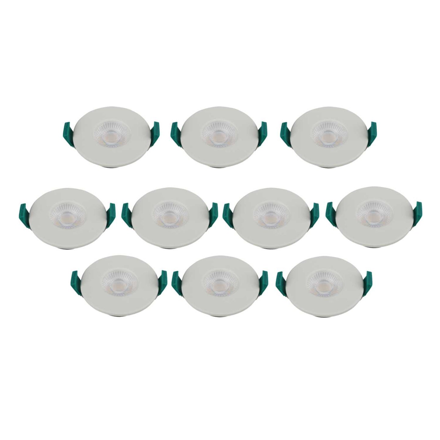 Bell Firestay Duo 4W/6W LED CCT Dimmable Fixed Downlight Lever Terminals (Pack of 10)