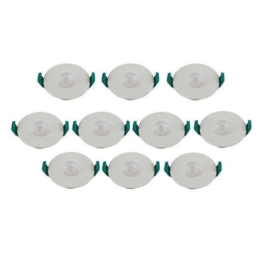 Bell Firestay Duo 4W/6W LED CCT Dimmable Fixed Downlight Lever Terminals (Pack of 10)