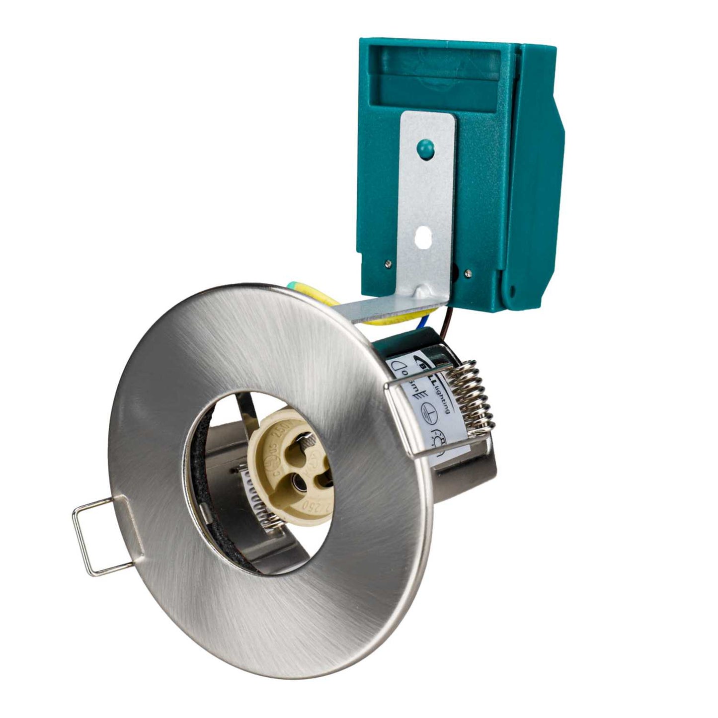 Bell Firestay Protector GU10 Fixed Downlight Satin Nickel