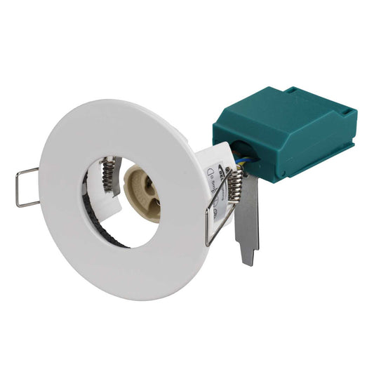 Bell Firestay Protector GU10 Fixed Shower Downlight White IP65
