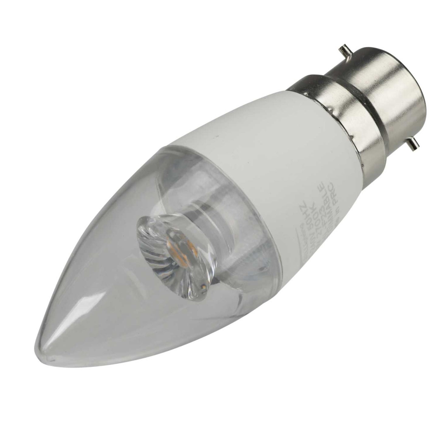 Bell 2.1W BC LED Non Dimmable Candle Lamp Clear 2700K