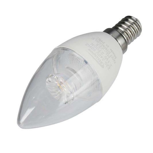 Bell 2.1W SES LED Non Dimmable Candle Lamp Clear 2700K